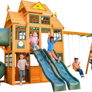 KidKraft Wooden Swing Set Playset