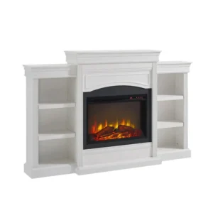 Mantel Fireplace with Storage