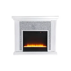 Electric Fireplace with Mantel
