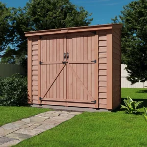 Outdoor Living Today 8 x 4 ft Storage Shed with Double Doors