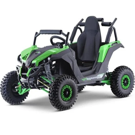 MotoTec Kids Electric UTV 48V 1200W with Full Suspension, Blue