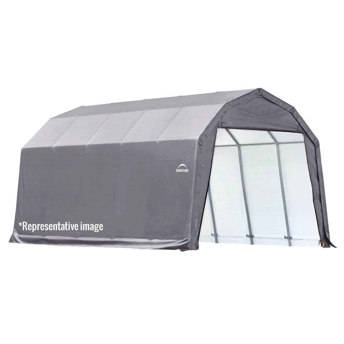 ShelterCoat 12 x 20 x 8 ft Wind and Snow Rated Round Shelter, Gray