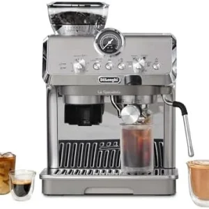 De'Longhi Espresso Machine with Grinder, Milk Frother and Cold Brew