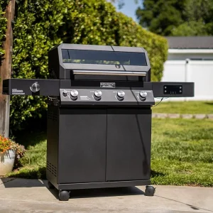 Monument Grills Smart Propane Gas Grill, Black